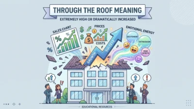 through the roof meaning