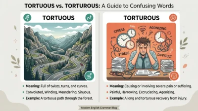 tortuous vs torturous