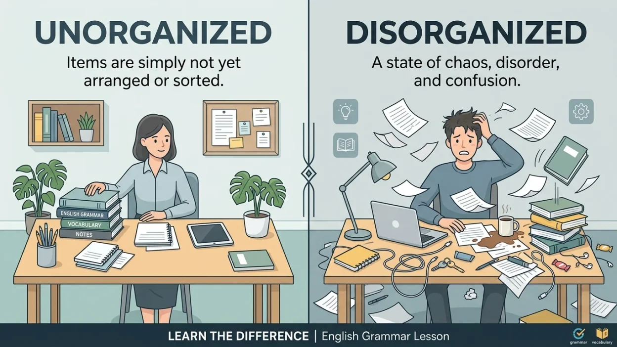 unorganized vs disorganized