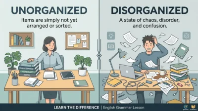 unorganized vs disorganized