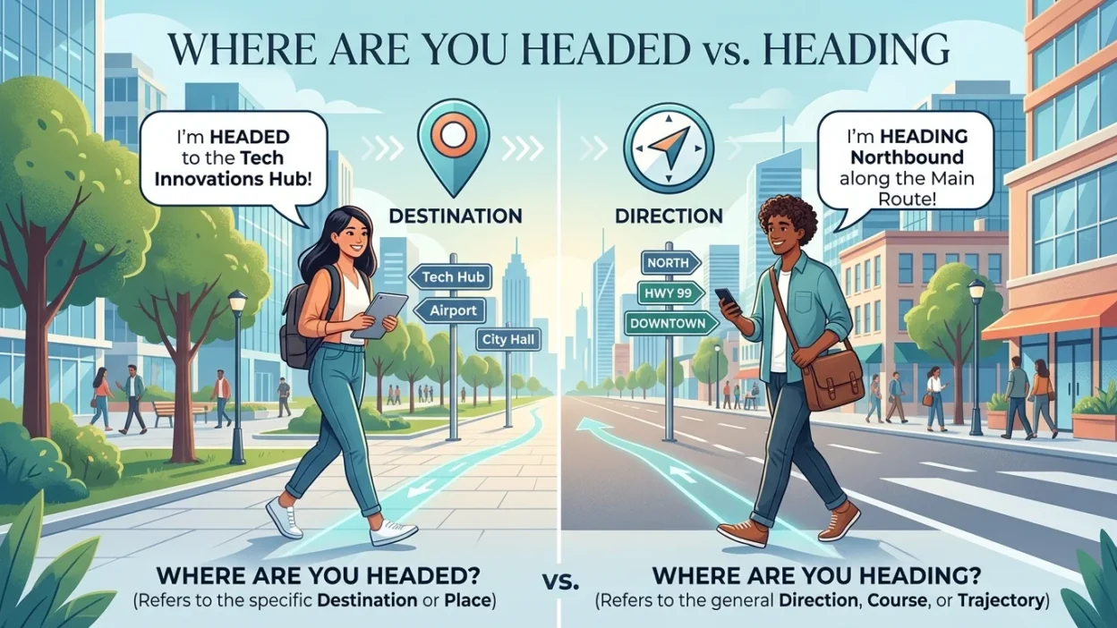 where are you headed vs where are you heading