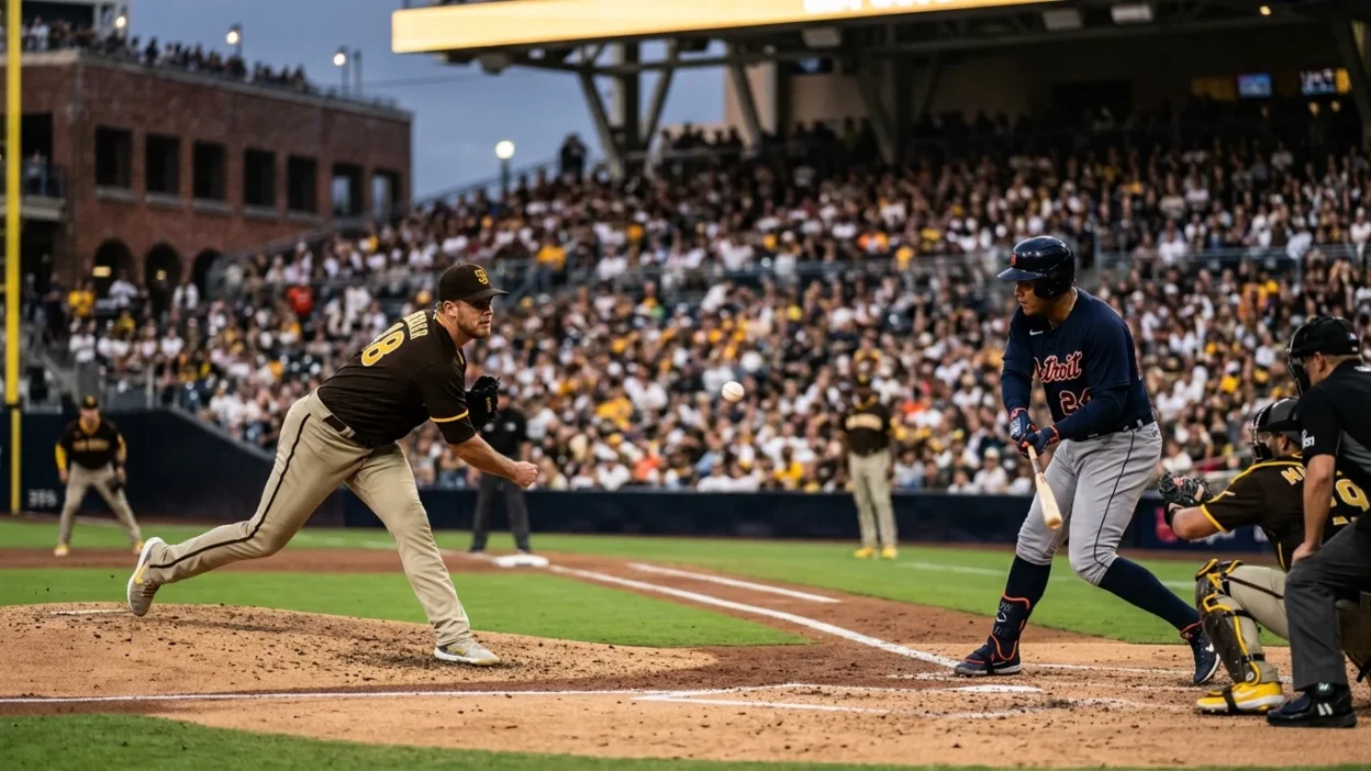 detroit tigers vs padres match player stats