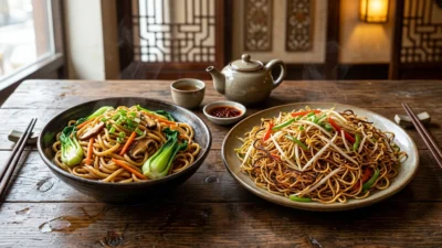 lo mein vs chow mein