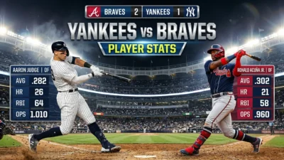 new york yankees vs atlanta braves match player stats
